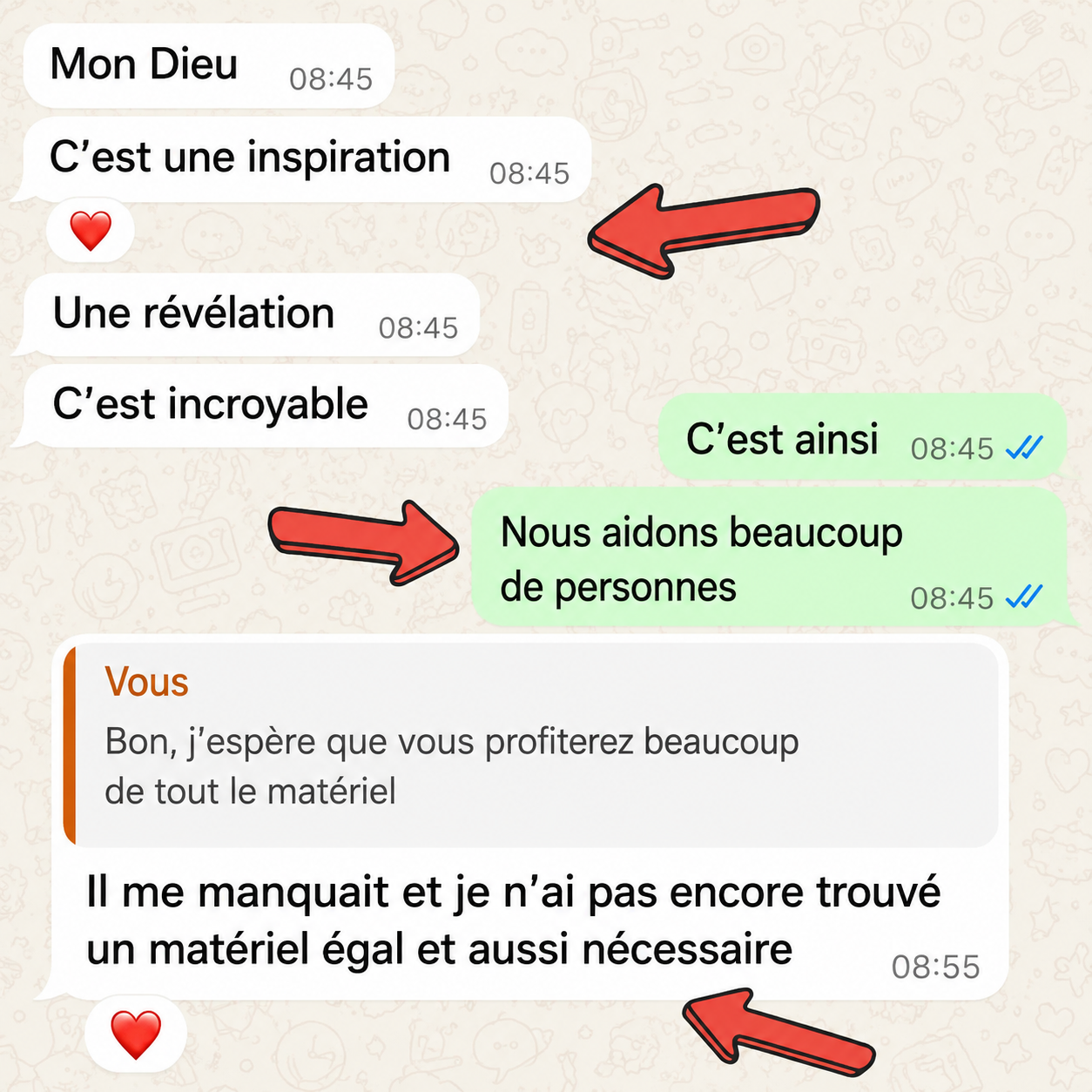 Témoignage WhatsApp 1